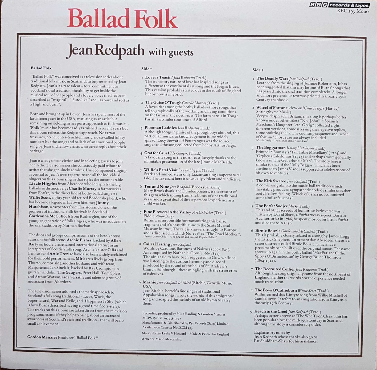 Back cover of REC 293